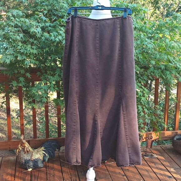 J. Jill Chocolate Brown Maxi Skirt - Picture 1 of 9